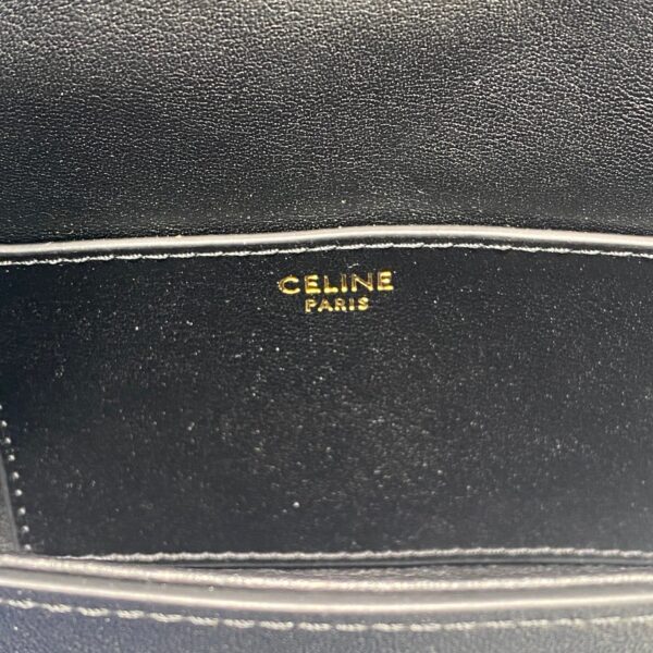 1:1 Replica Celine Clutch On Strap Black For Women 7in/18cm