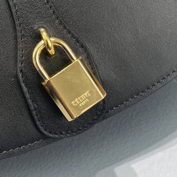 1:1 Replica Celine Clutch On Strap Black For Women 7in/18cm