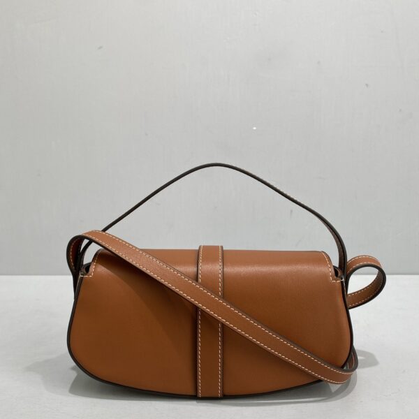 1:1 Replica Celine Clutch On Strap Brown For Women 7in/18cm 10I593DQ1.04LU