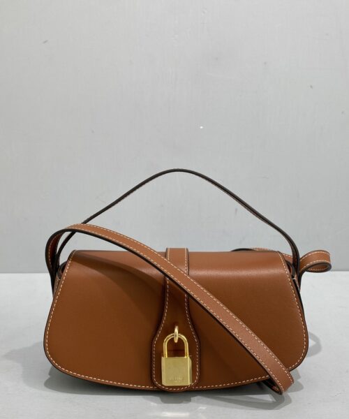 1:1 Replica Celine Clutch On Strap Brown For Women 7in/18cm 10I593DQ1.04LU