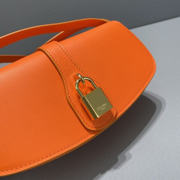 1:1 Replica Celine Clutch On Strap Orange For Women 7in/18cm