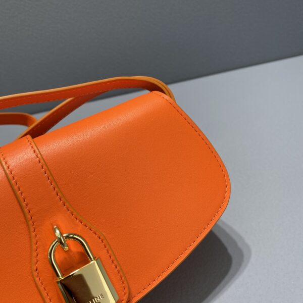 1:1 Replica Celine Clutch On Strap Orange For Women 7in/18cm