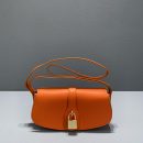 1:1 Replica Celine Clutch On Strap Orange For Women 7in/18cm