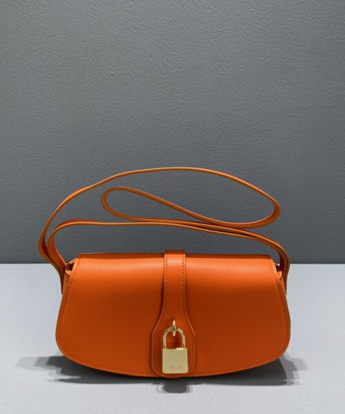 1:1 Replica Celine Clutch On Strap Orange For Women 7in/18cm