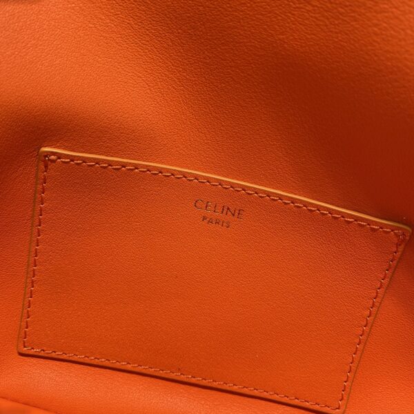 1:1 Replica Celine Clutch On Strap Orange For Women 7in/18cm