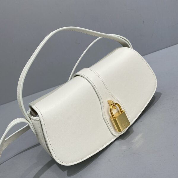 1:1 Replica Celine Clutch On Strap White For Women 7in/18cm 10I593DQ1.01OP