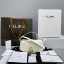 1:1 Replica Celine Clutch On Strap White For Women 7in/18cm 10I593DQ1.01OP