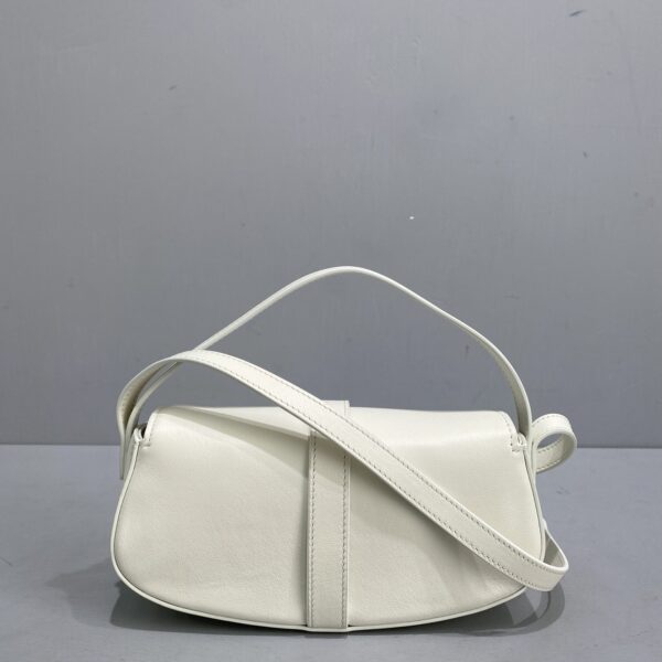 1:1 Replica Celine Clutch On Strap White For Women 7in/18cm 10I593DQ1.01OP