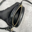 1:1 Replica Celine Crossbody Oval Purse Cuir Triomphe Black For Women 6in/16cm 10I703DPQ.38NO