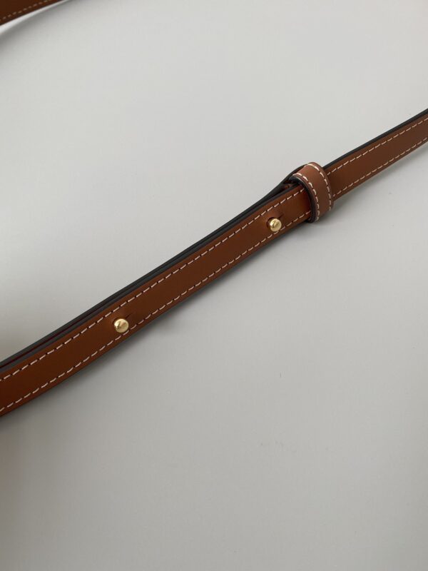 1:1 Replica Celine Crossbody Oval Purse Cuir Triomphe Brown For Women 6in/16cm 10I703DPQ.04LU