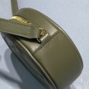 1:1 Replica Celine Crossbody Oval Purse Cuir Triomphe Dark Green For Women 6in/16cm