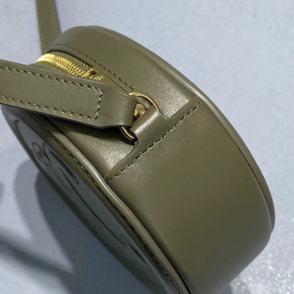1:1 Replica Celine Crossbody Oval Purse Cuir Triomphe Dark Green For Women 6in/16cm