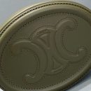 1:1 Replica Celine Crossbody Oval Purse Cuir Triomphe Dark Green For Women 6in/16cm