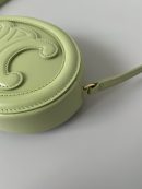 1:1 Replica Celine Crossbody Oval Purse Cuir Triomphe Mint Green For Women 6in/16cm