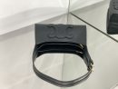 1:1 Replica Celine Cuir Triomphe Bag Black For Women 9in/24cm