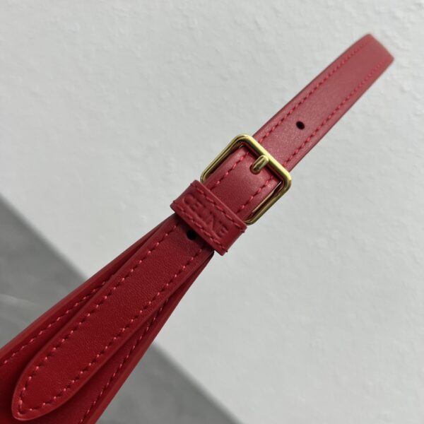 1:1 Replica Celine Cuir Triomphe Shoulder Bag Red For Women 9.4in/24cm