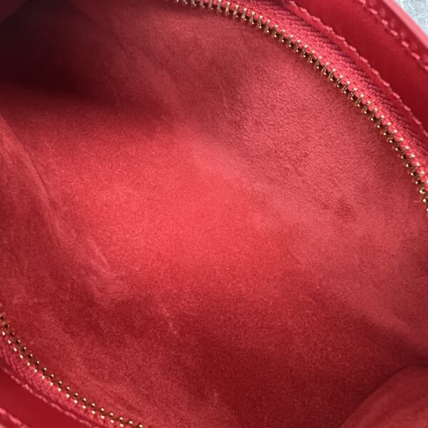 1:1 Replica Celine Cuir Triomphe Shoulder Bag Red For Women 9.4in/24cm