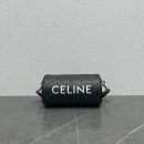 1:1 Replica Celine Cylinder Bag In Triomphe Canvas Black For Women 9in/22cm