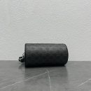 1:1 Replica Celine Cylinder Bag In Triomphe Canvas Black For Women 9in/22cm