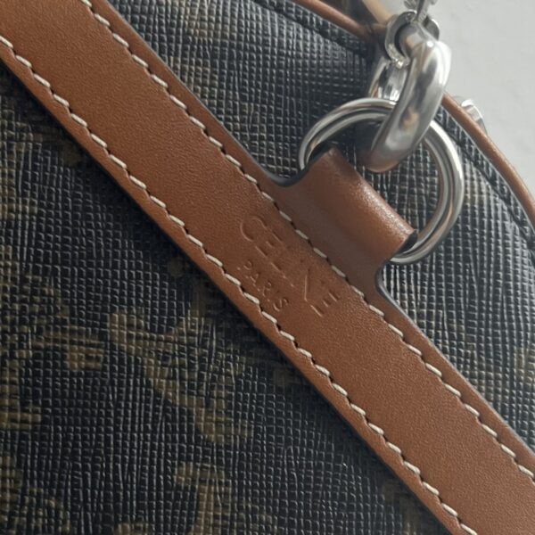 1:1 Replica Celine Cylinder Bag In Triomphe Canvas Tan For Women 9in/22cm 110052EJF.04LI