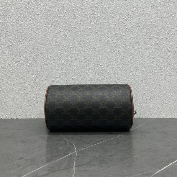 1:1 Replica Celine Cylinder Bag In Triomphe Canvas Tan For Women 9in/22cm 110052EJF.04LI