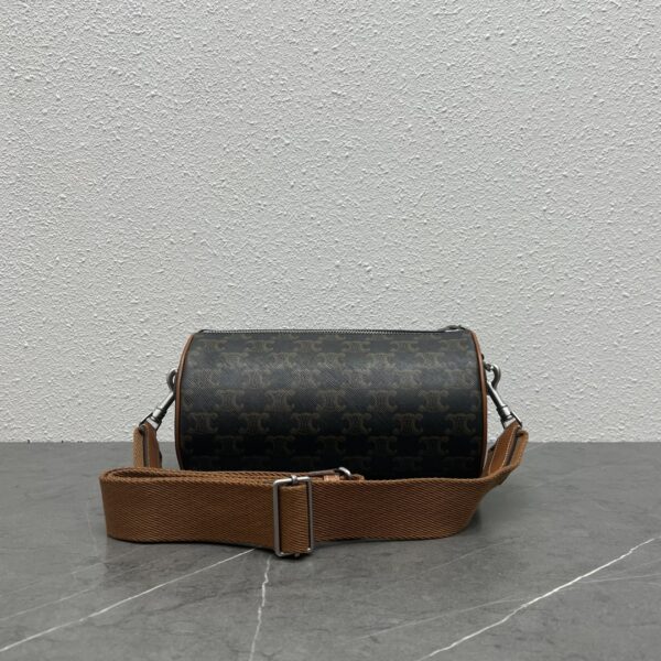 1:1 Replica Celine Cylinder Bag In Triomphe Canvas Tan For Women 9in/22cm 110052EJF.04LI