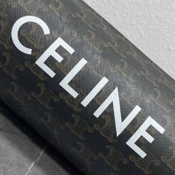 1:1 Replica Celine Cylinder Bag In Triomphe Canvas Tan For Women 9in/22cm 110052EJF.04LI