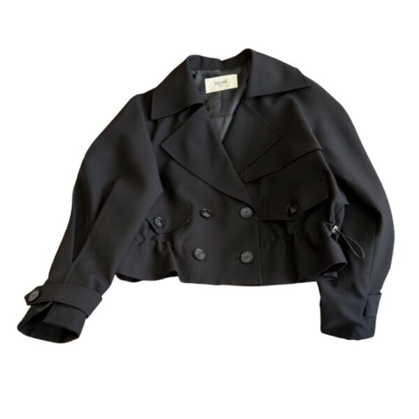 Celine Double Short Jacket Black For Women