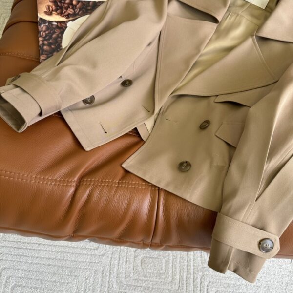 Celine Double Short Jacket Brown For Women