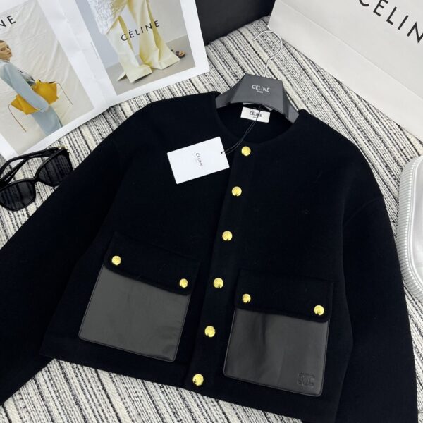 Celine Duffle Jacket Black For Women
