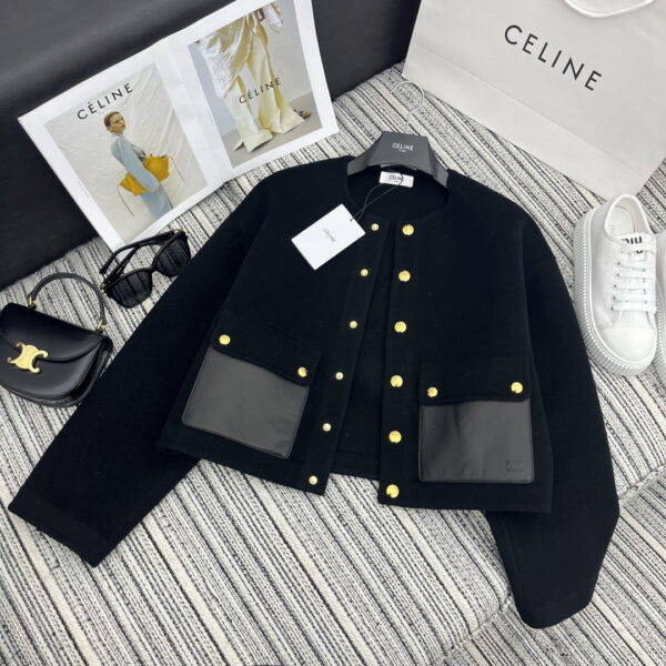 Celine Duffle Jacket Black For Women