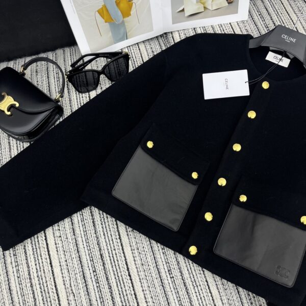 Celine Duffle Jacket Black For Women