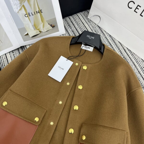 Celine Duffle Jacket Brown For Women