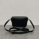 1:1 Replica Celine Folco Cuir Triomphe Black For Women 7in/19cm 198263DU3.38NO