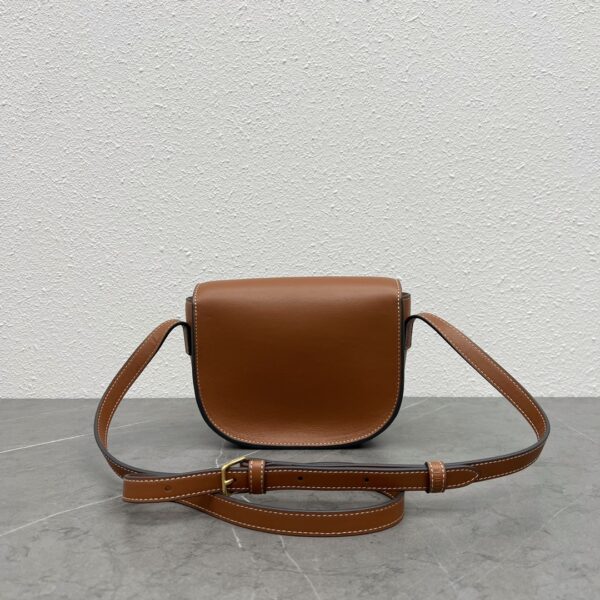 1:1 Replica Celine Folco Cuir Triomphe Tan For Women 7in/19cm 198263DU3.04LU
