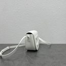 1:1 Replica Celine Folco Cuir Triomphe White For Women 7in/19cm 198263DU3.01BC