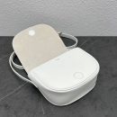 1:1 Replica Celine Folco Cuir Triomphe White For Women 7in/19cm 198263DU3.01BC