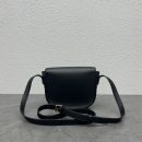 1:1 Replica Celine Folco Cuir Triomphe With Studs Black For Women 7in/19cm