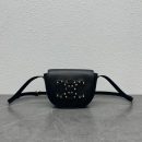 1:1 Replica Celine Folco Cuir Triomphe With Studs Black For Women 7in/19cm