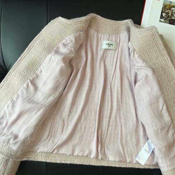 Celine Grace Tweed Jacket Pink For Women