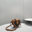 1:1 Replica Celine Heart Tambour In Triomphe Canvas Tan For Women 6in/15cm 198212BZJ.04LU