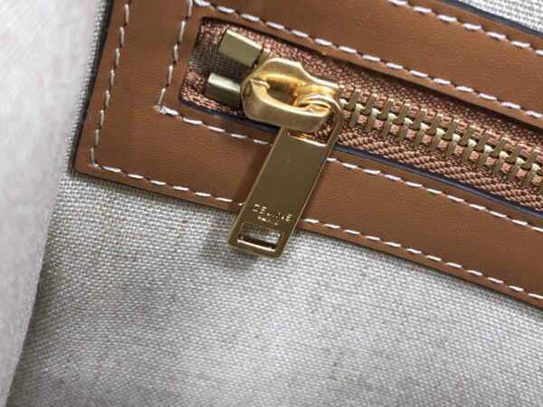 1:1 Replica Celine Horizontal Cabas In Textile With Triomphe Embroidery Denim For Women 17in/43cm