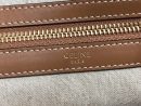1:1 Replica Celine Horizontal Cabas In Textile With Triomphe Embroidery Khaki For Women 17in/43cm 197002CS8.15KH