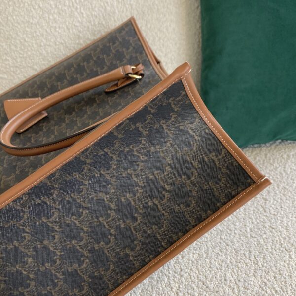 1:1 Replica Celine Horizontal Cabas In Triomphe Canvas Tan For Women 17in/43cm 197912BZJ.04LU