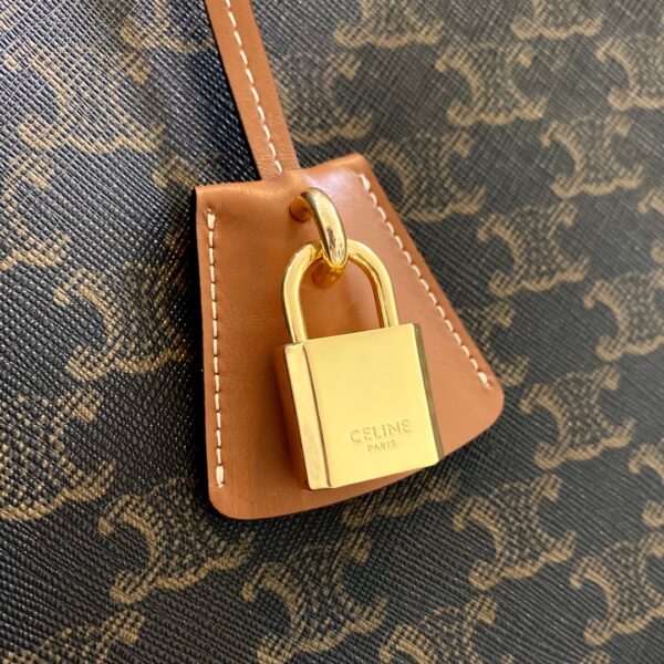 1:1 Replica Celine Horizontal Cabas In Triomphe Canvas Tan For Women 17in/43cm 197912BZJ.04LU