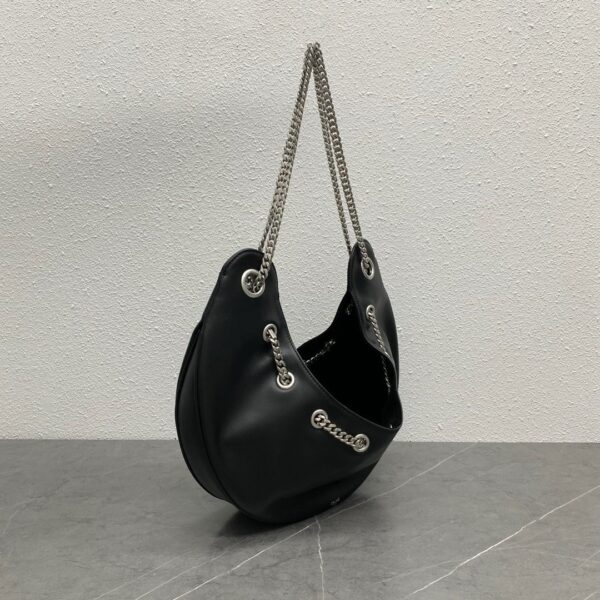 1:1 Replica Celine Large Ava Chain Black For Women 13in/33cm 198993DGQ.38SI