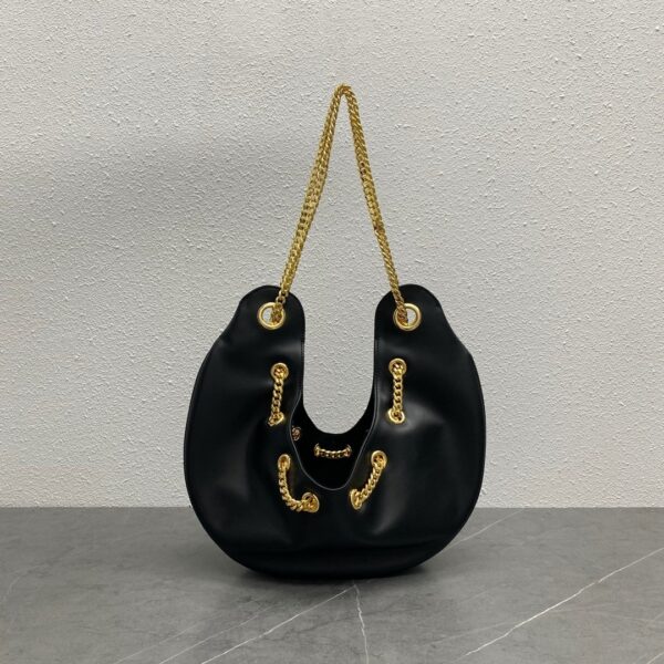 1:1 Replica Celine Large Ava Chain Black For Women 13in/33cm