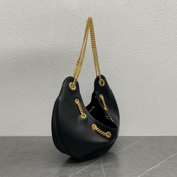 1:1 Replica Celine Large Ava Chain Black For Women 13in/33cm