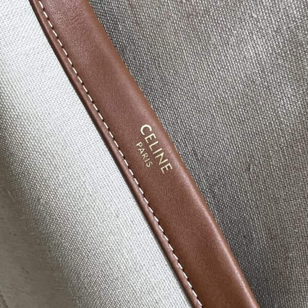 1:1 Replica Celine Large Cabas Thais In Textile Natural / Tan For Women 16in/41cm 196762DST.02NT