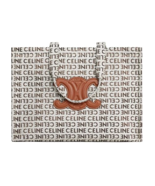 1:1 Replica Celine Large Cabas Thais In Textile With Celine All-Over Bags For Women 196762FEF.02NT- 40 Cm/ 16 Inches